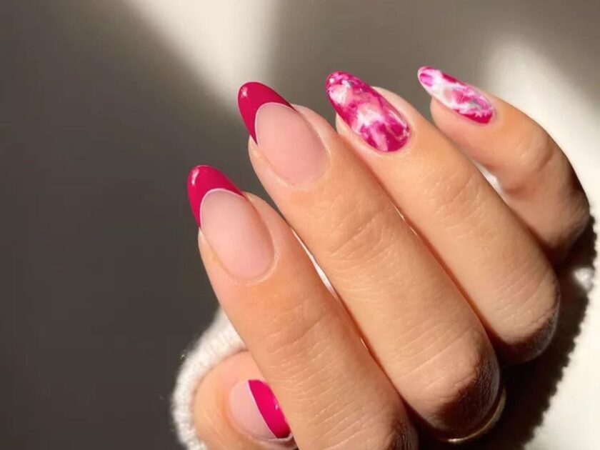 Tie-Dye Nails Design