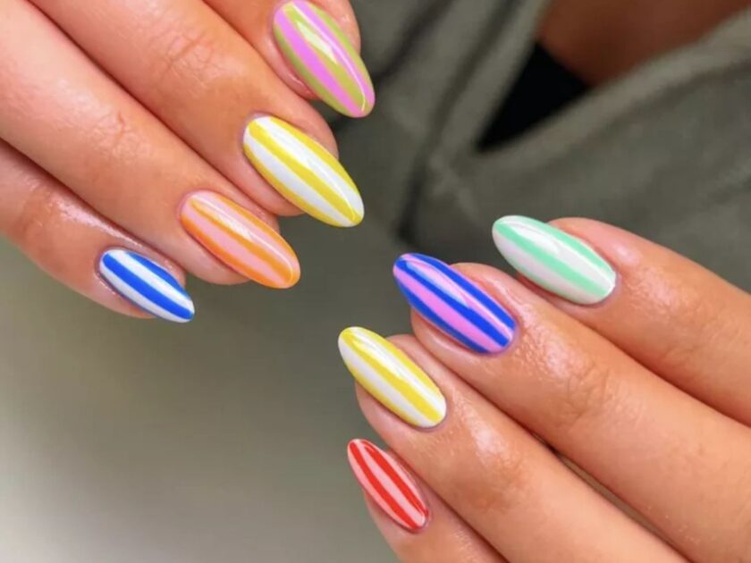 Beach Towel Nails