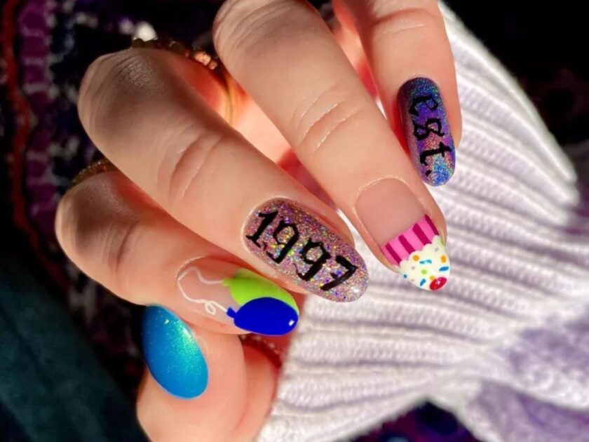Birth Year Nails