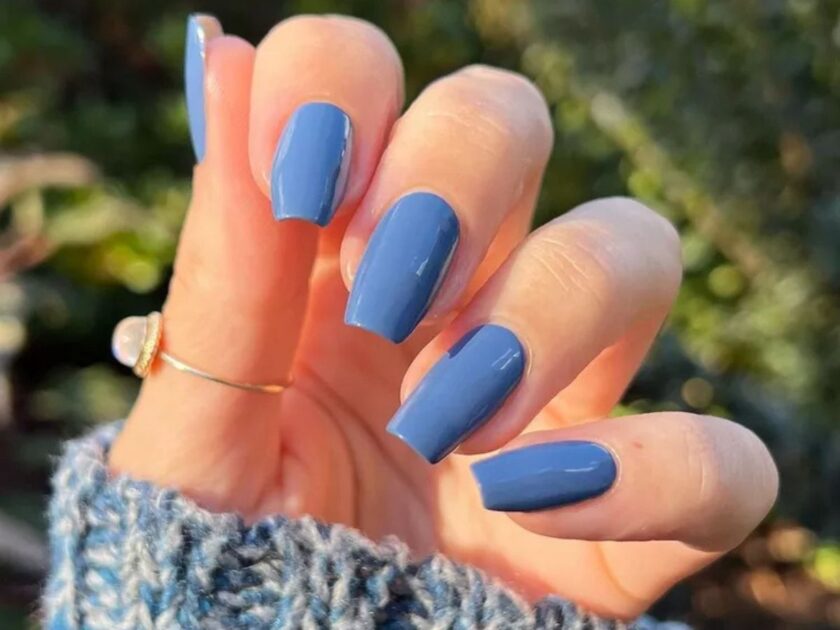 Blue Jeans Nails