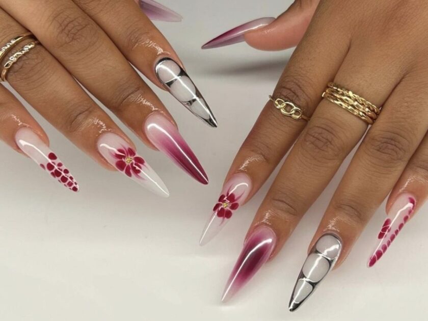 Deep Purples Hawaii Nail Ideas