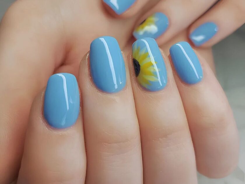 Light Blue Nails