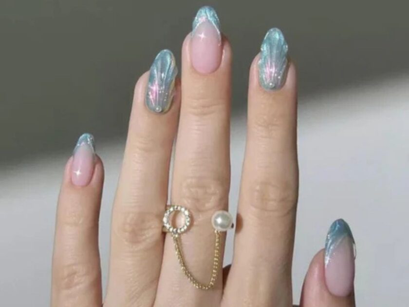 Mermaid Glass beach nails ideas