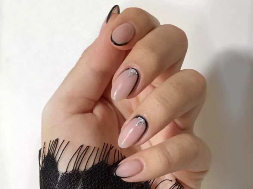 Metallic Pyramids Nails Design