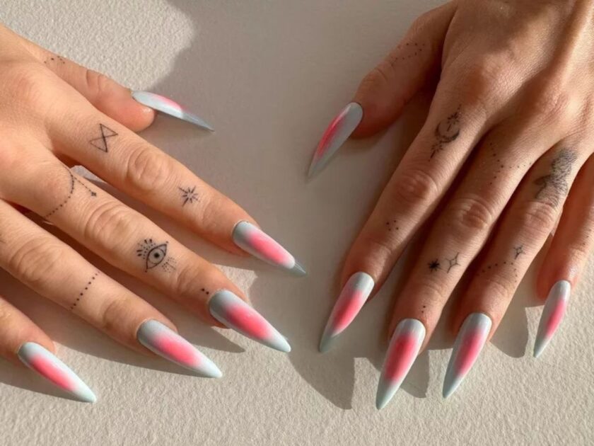 Pastel Aura Nail Design
