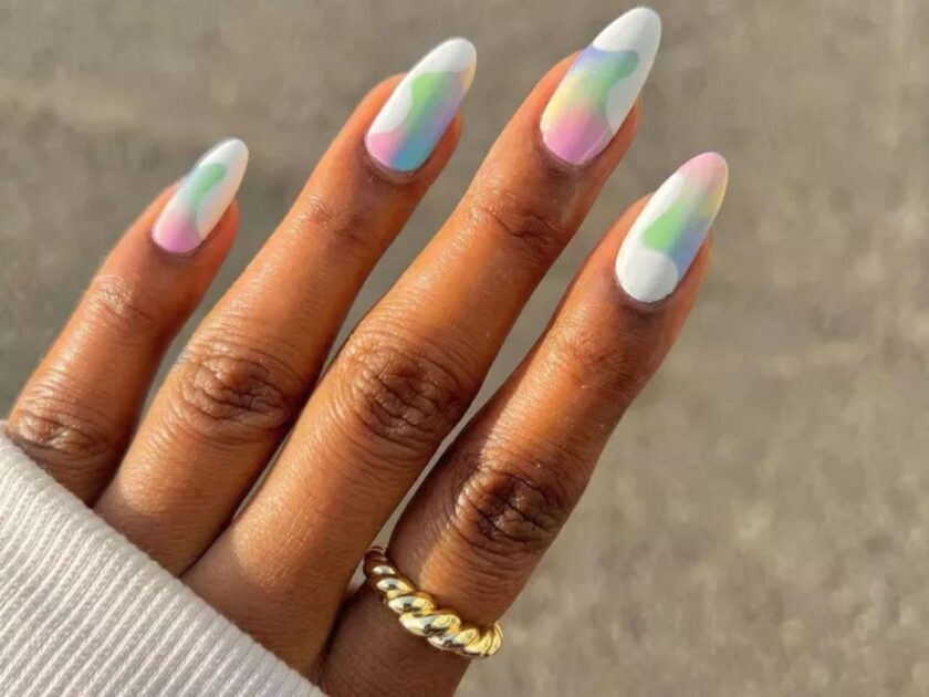 Pastel Swirl Nails Design