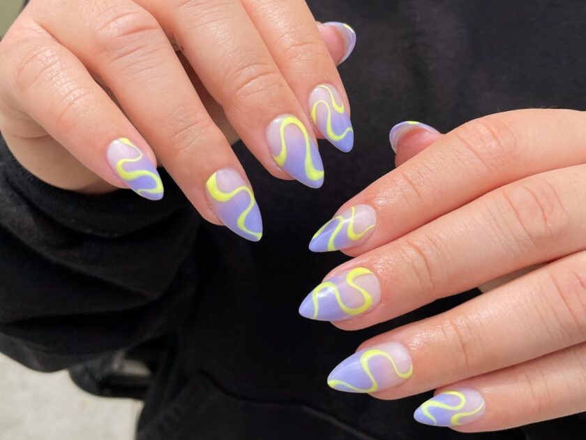 Pastel Wave Nails