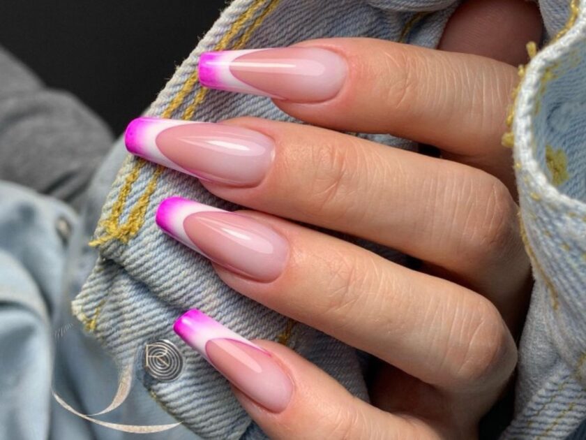 Pink French Nails