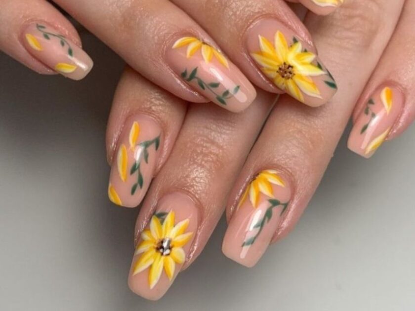 The Van Gogh Museum Sunflower Nail Art