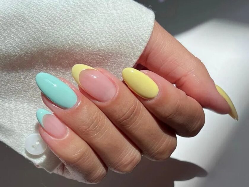 Yellow Mix n Match Nails Art