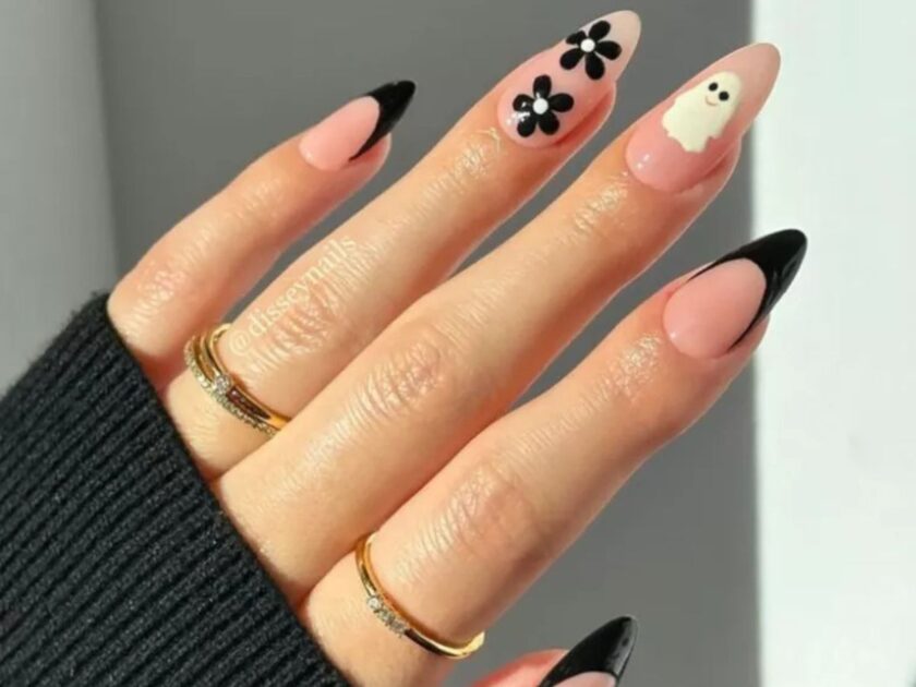 Happy Ghost Nails
