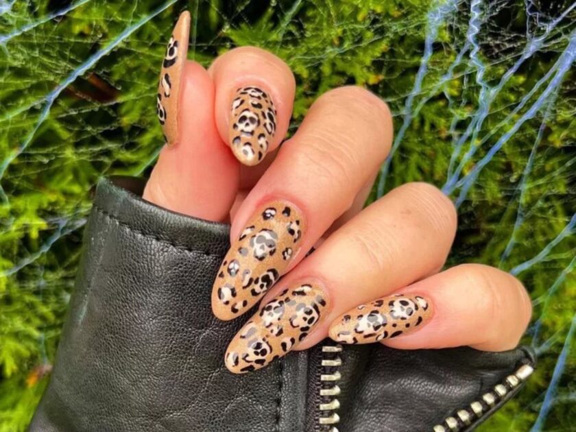 Leopard Print Nails Art
