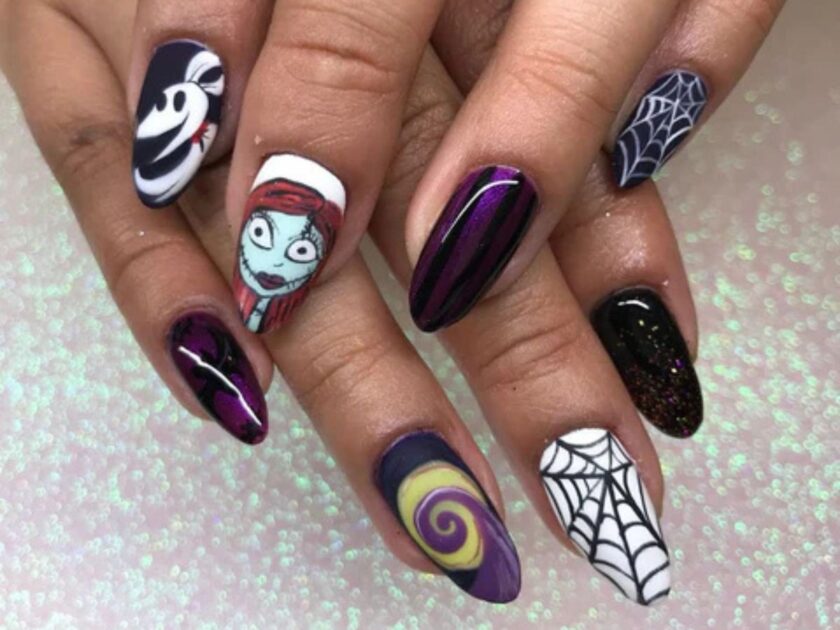 Nightmare Before Christmas Nails