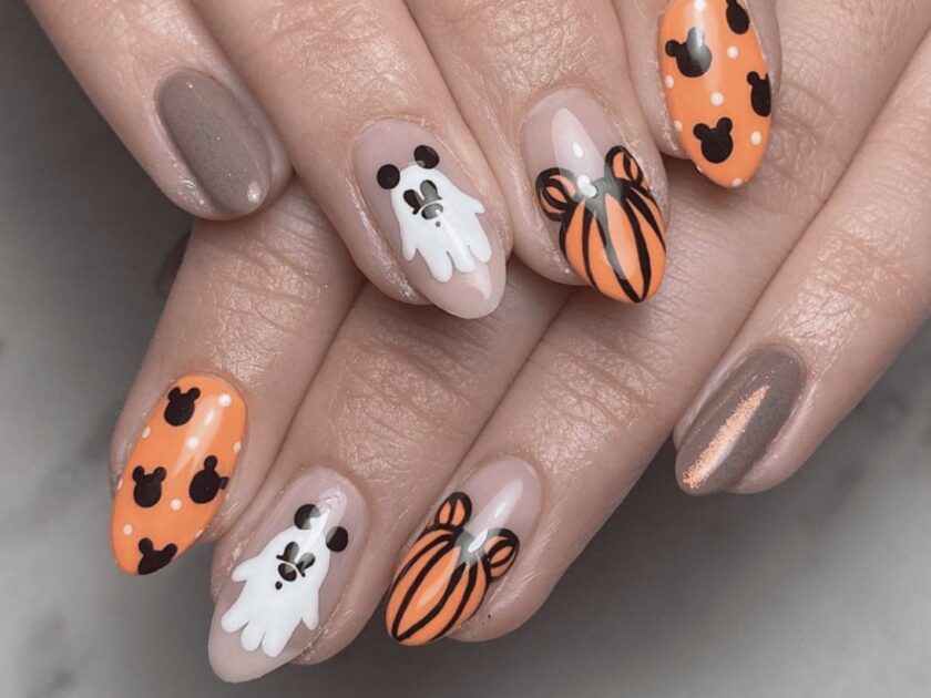 Nude Halloween Nails