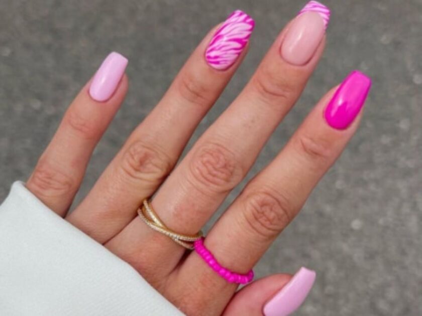 Pink Pulse Elegance Nail