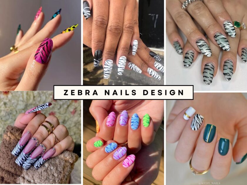 Zebra Nails Design