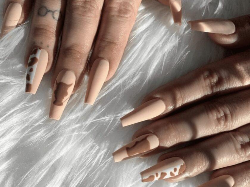 Matte Western Whispers Nails Design