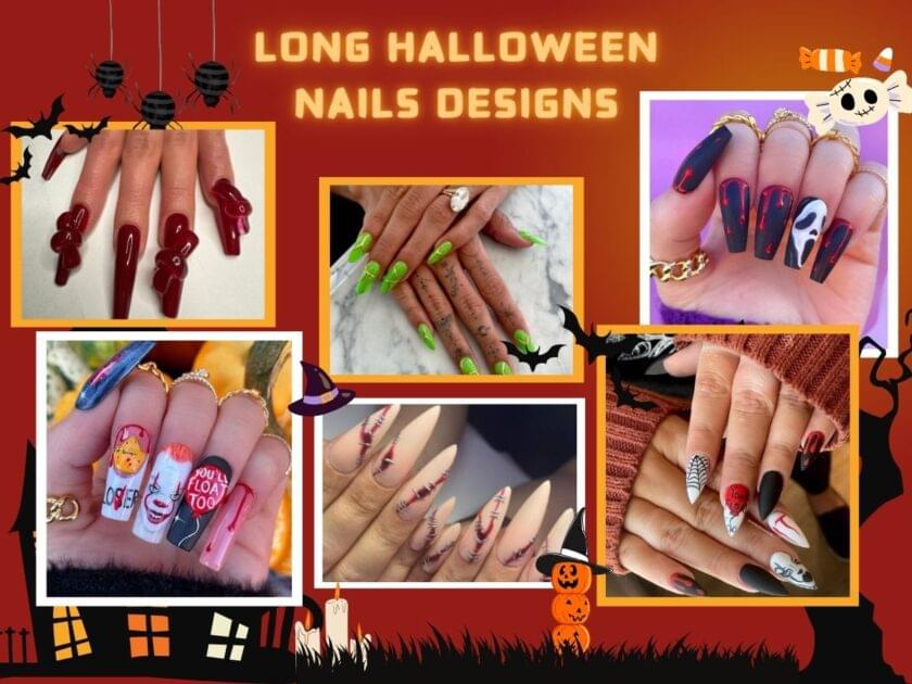 Long Halloween Nails Designs That Are Scary Beautiful